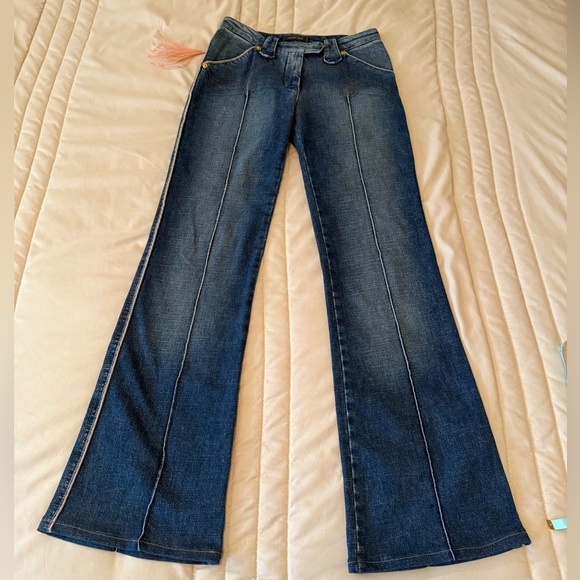 Roberto Cavalli Blue Flare & Wide Leg Jeans - Picture 2 of 12